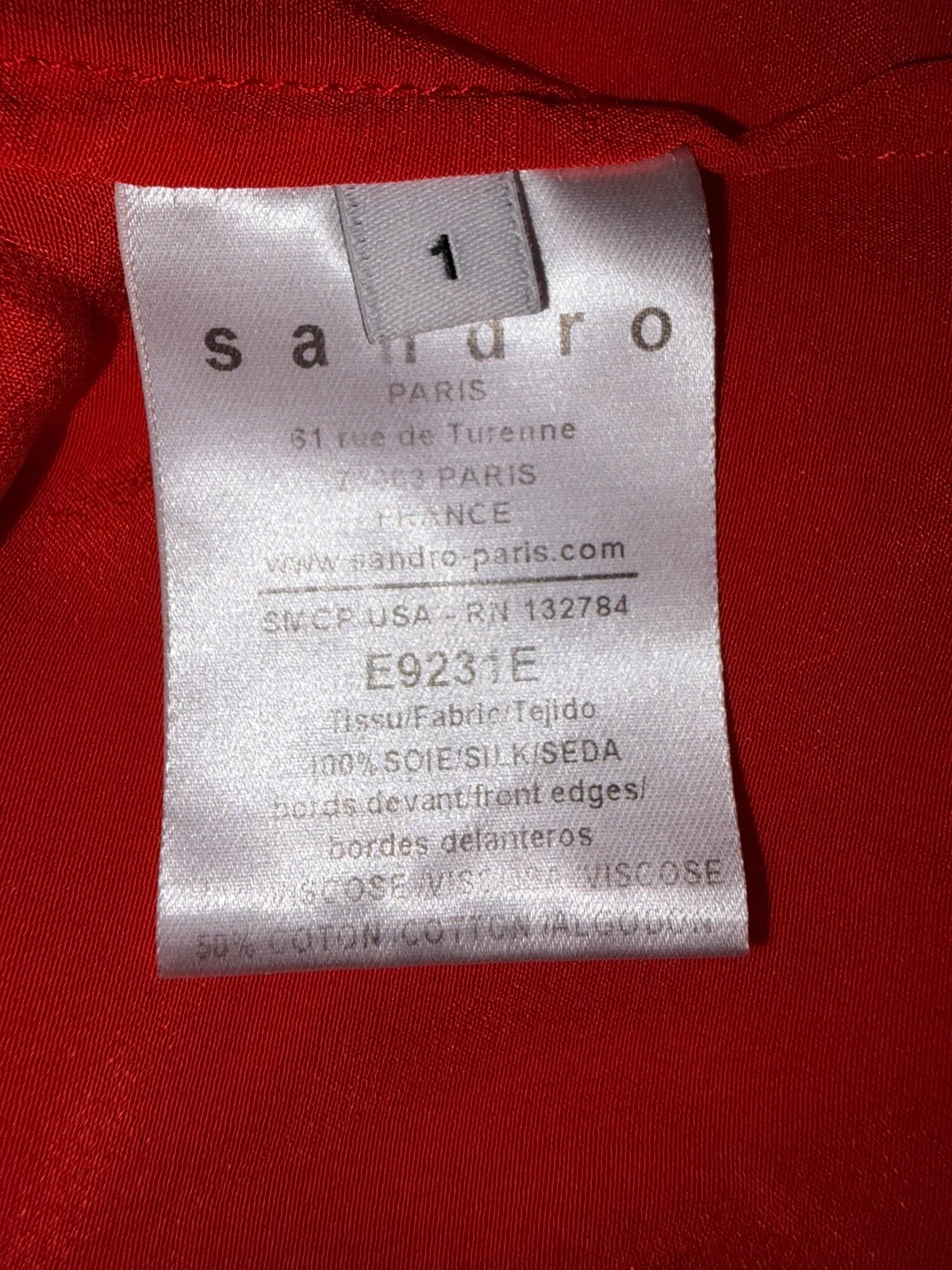 Blusa feminina Sandro tamanho 1 em ótimo estado – photo 7